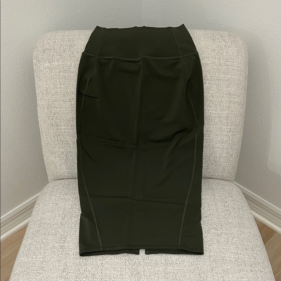 Lululemon Olive Green Pencil Skirt